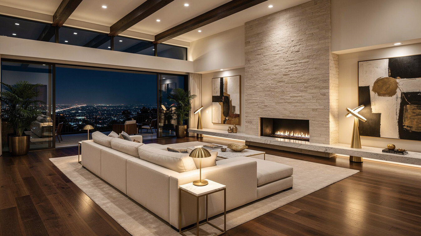 luxury hollywood home interior