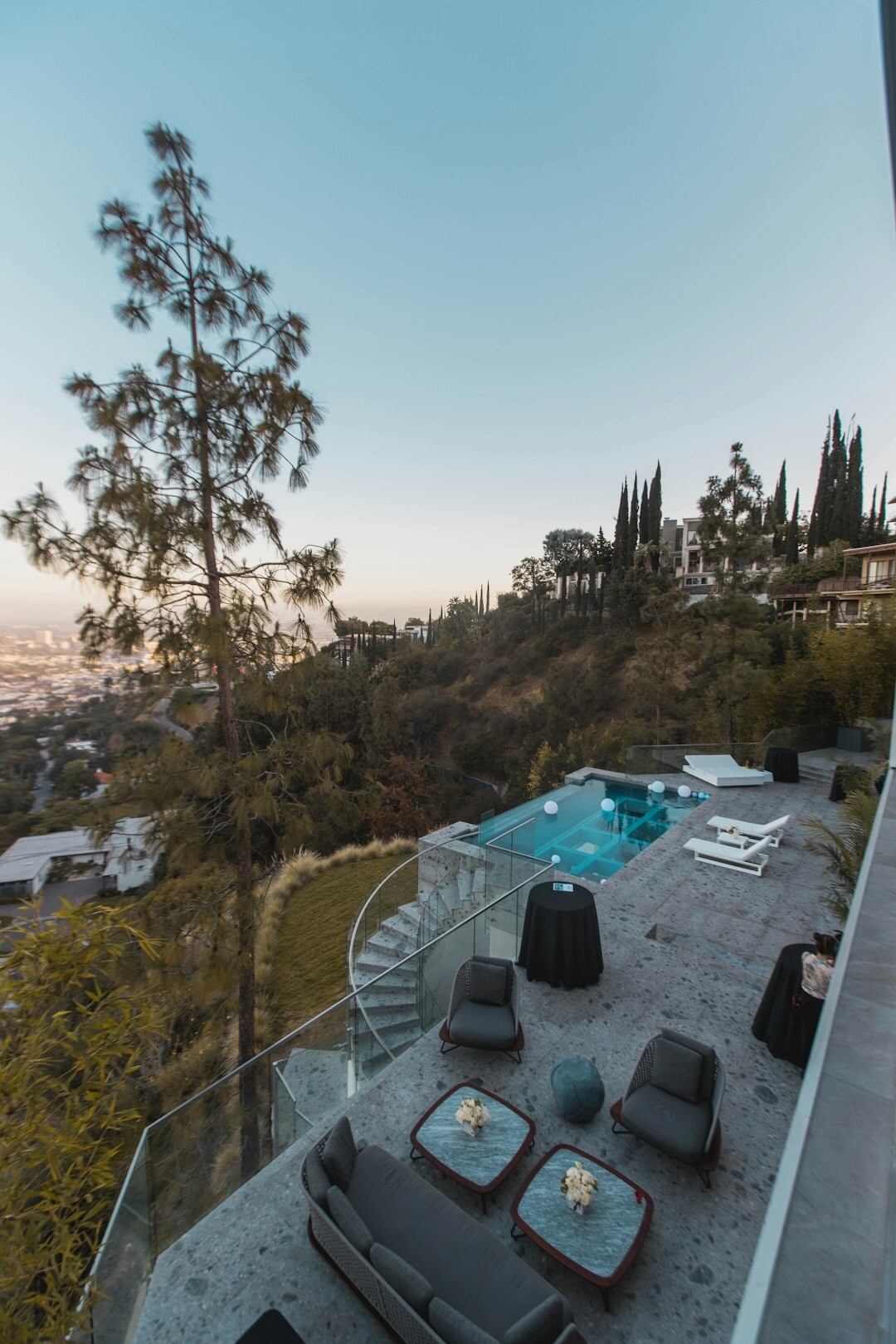 hollywood poolside villa interior
